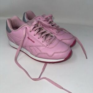 Reebok Royal Classic Jogger 3.0 Kids Size 1 Sneakers Pink Silver White